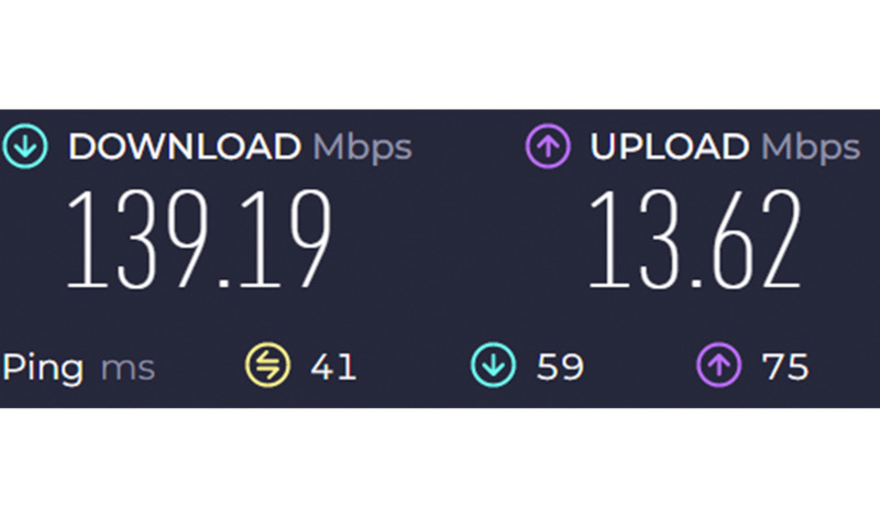 Test brzine uz ProvadoVPN