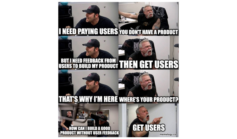 startup find users